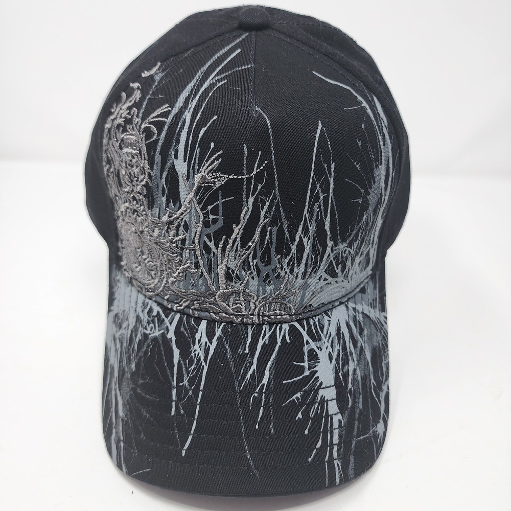 HYP Hats Baseball Cap S/M Abstract Graphic Print Black A-Flex Fit Hat